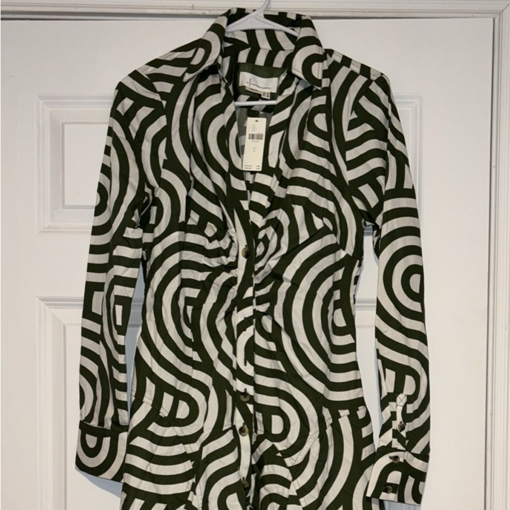 NWT! Anthropologie Poplin shirt dress size 6